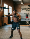 Professional boxer training at Supreme Boxer Boxing Club near Temescal Valley, CA